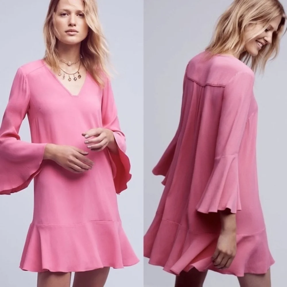 Anthropologie HD n Paris Carissa Bell Sleeve Dress - Picture 1 of 11